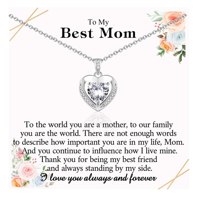 Mom Trendy Hearts Necklace