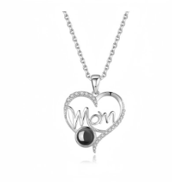 I Love You Mom Necklace in 100 Languages