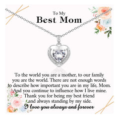Mom Trendy Hearts Necklace
