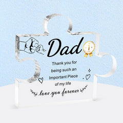Dad Decorative Acrylic Block Puzzle 3.9x3.3 inch